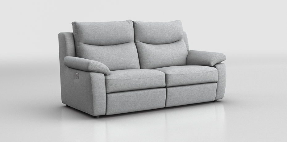 Monzone - 3 seater sofa with 2 electric recliners